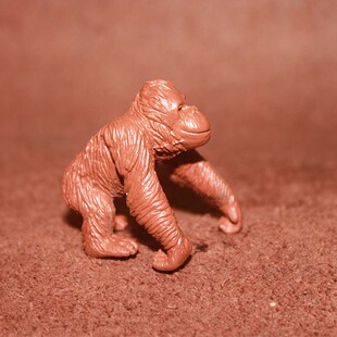 safari 棕毛猩猩 仿真野生动物模型玩具场景摆件