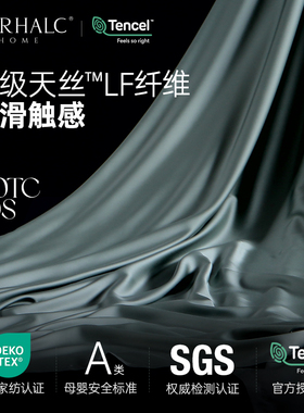 tencel兰精天丝床笠冰丝床单被单单件三件套双人单人白色粉色绿色