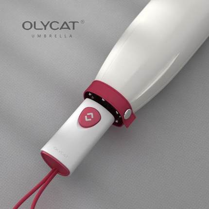 OLYCAT新款自动彩胶防晒伞全自动女生折叠太阳伞小巧便携晴雨两用