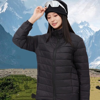 秋冬羽绒服男女轻薄90白鸭绒外套