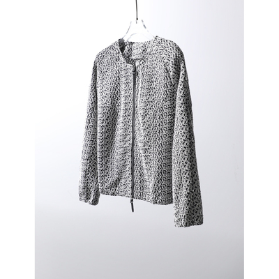 TANG TOWN 高质感 重工艺万针绣 镂空刺绣 真丝/棉双拉链夹克外套