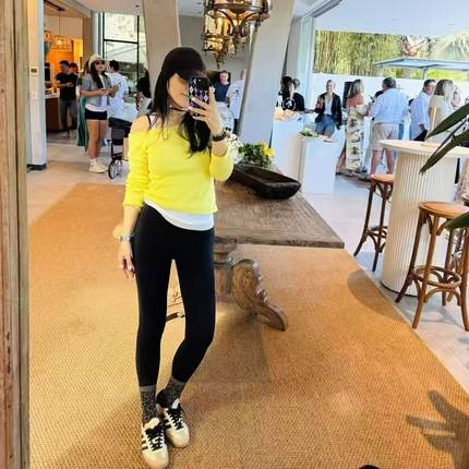 TANG TOWN 自制 轻松打造随性自由的时髦感 斜肩修身显瘦T恤 女