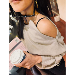 羊毛混纺连袖 TANG 破格单调尽显艺术美感 自制 松紧调节上衣 TOWN