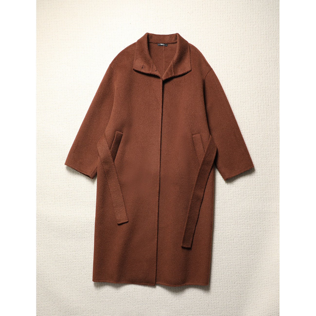 TANG TOWN自制 高端时装感骆驼绒手工双面呢 極简2粒扣廓形长大衣,女装/女士精品,毛呢外套,淘宝优惠券,粉丝福利购,淘宝优惠卷