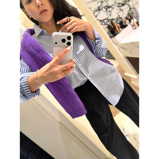 高密不易皱长绒棉随性INS风色织条纹衬衫 破格单调 TOWN自制 TANG