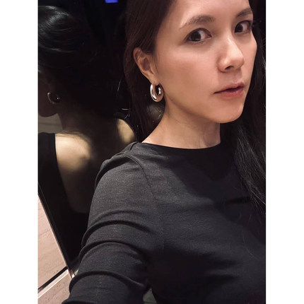 TANG TOWN自制【羊毛+莱赛尔】高弹轻盈裸感 时髦露背长袖T恤