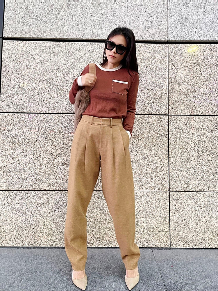 TangTown欧美风高端定制卡其色