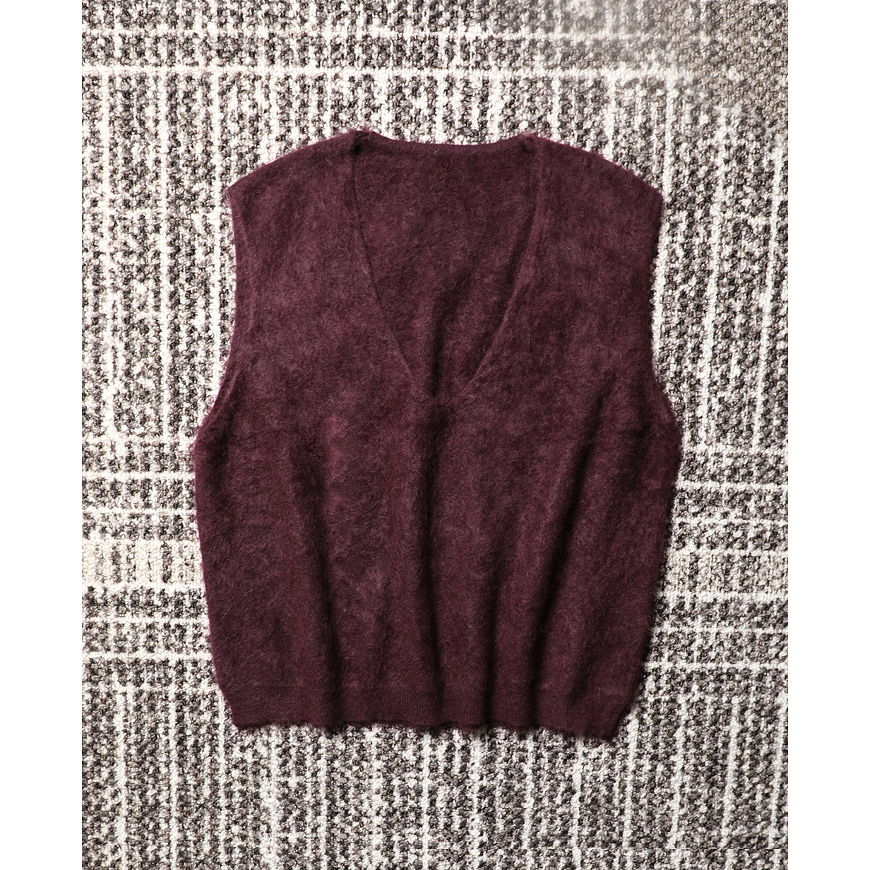 TANG TOWN 叠穿B备 塑造温柔情调 全羊绒水洗拉绒松软针织背心