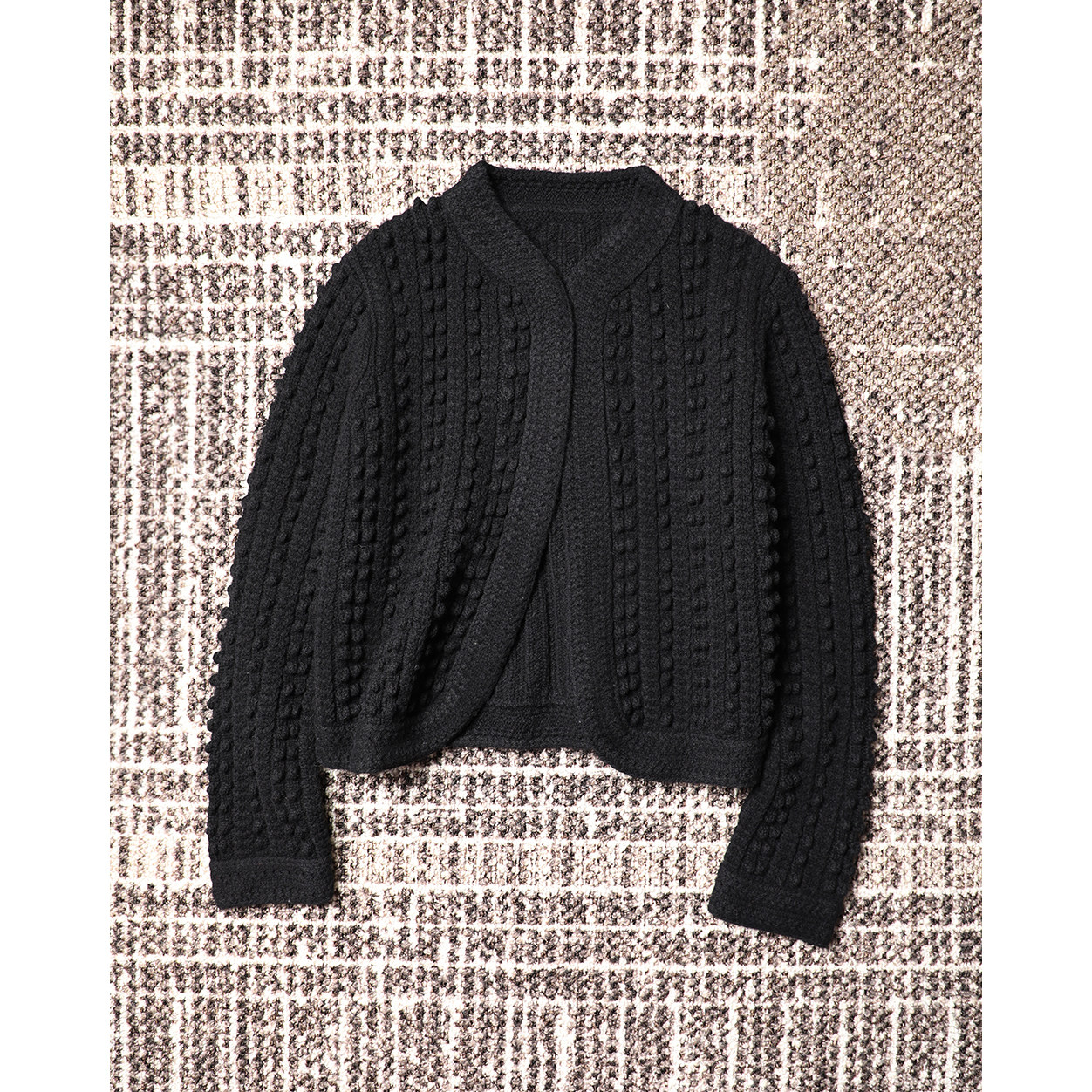 TANG TOWN自制 重磅高品质软糯厚实纯羊毛 粗针毛球造型开衫/外套,女装/女士精品,毛针织衫,淘宝优惠券,粉丝福利购,淘宝优惠卷