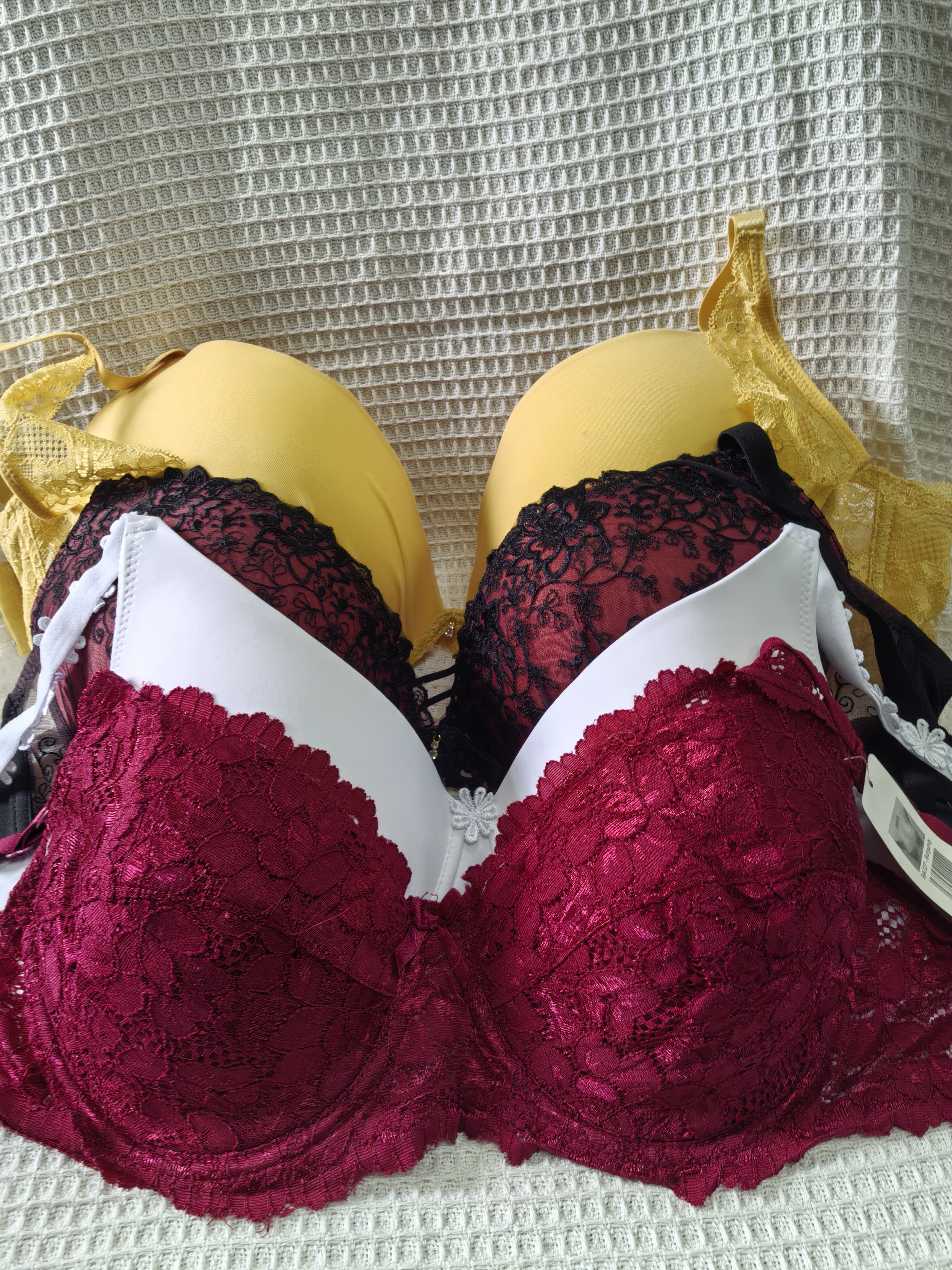 大码42/95ACFi日韩内衣文胸钢圈聚拢刺绣蕾丝多扣无插垫杂款