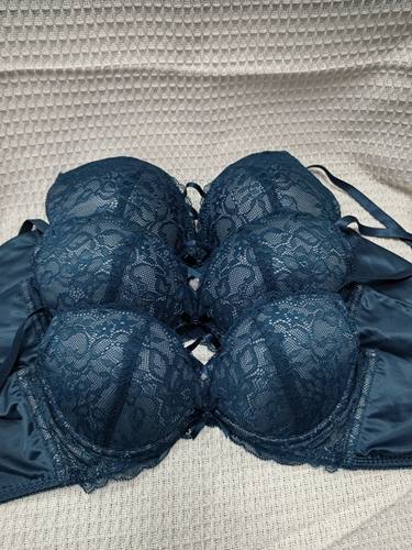 32B34BC日韩欧美内衣文胸有钢圈聚拢蕾丝多扣无插垫92