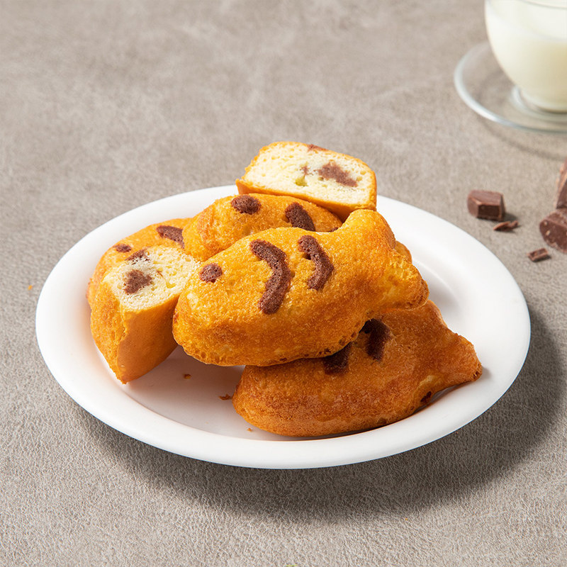 韩国进口零食orion/好丽友可爱小鱼巧克力红糖糯米打糕夹心小蛋糕