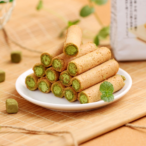 京都山政小山园抹茶奶油夹心蛋卷