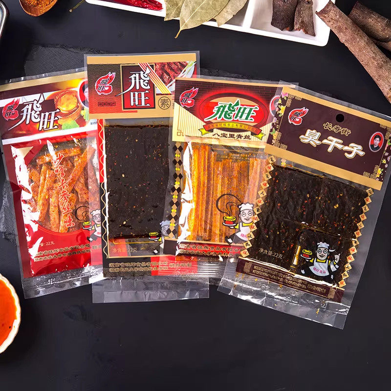 湖南飞旺辣条素食豆皮麻辣片臭豆腐干辣片80后儿时怀旧零食小吃货