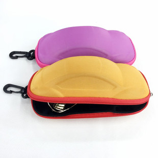 2022新款汽车型儿童拉链盒抗压EVA带挂钩太阳镜盒儿童眼镜盒