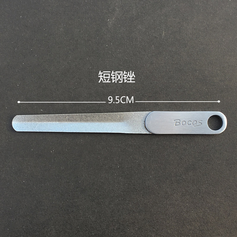 BOCAS 스테인레스 스틸 네일 파일 연마 스트립 네일 폴리 셔 매니큐어 파일 양면 두꺼운 손톱 마찰 손톱 연마 스트립