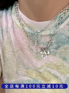 PLUS JEWELRY / 通体925银任意扣挂坠项链可调节圆链DIY手链纯银