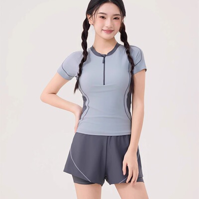 新款泳衣颖熙梦露腰女