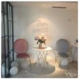 Đá cẩm thạch Bắc Âu dinette net đỏ in gió vàng rèn sắt đơn giản thiết kế quán cà phê trà đồ nội thất - FnB Furniture bộ bàn uống trà