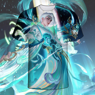 王者荣耀短袖诸葛亮时雨天司衣服男女春夏中小学生青少年t恤上衣