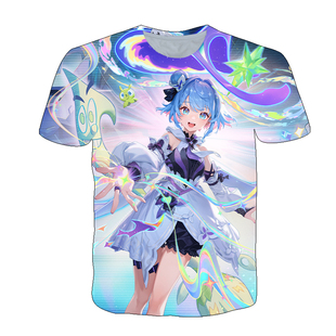 王者荣耀小乔时之魔女衣服短袖T恤男女中小学生神威青少年cos上衣