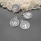 DIY Ретро Сплав Сплав Королева Странная подвеска Древняя монета королева Аватар Воин Рыцарь Аватар 19924