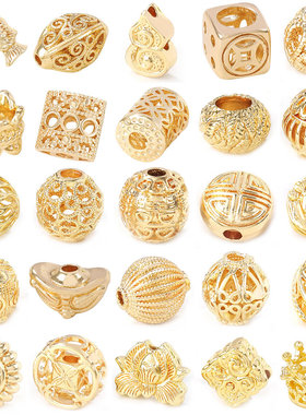 项链手链耳环耳饰Diy饰品配件10x7MM铜 大孔珠 隔珠 手链珠 41225