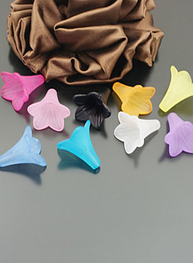 diy手工饰品串珠 磨砂珠 压克力配件 亚克力 磨砂花(混色) 24639