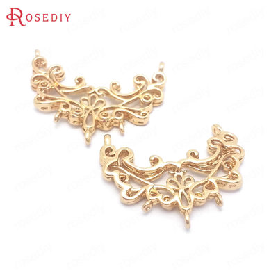 项链手链耳环耳饰Diy饰品配件20x25MM多孔弧形 连接挂件吊坠39730