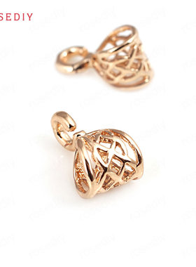 Diy饰品材料铜镀真金项链发饰头饰配件坠子挂头项链连接挂头30738