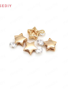 diy铜镀真金手链头饰挂坠