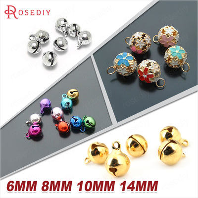 diy手工项链头饰花铃铛