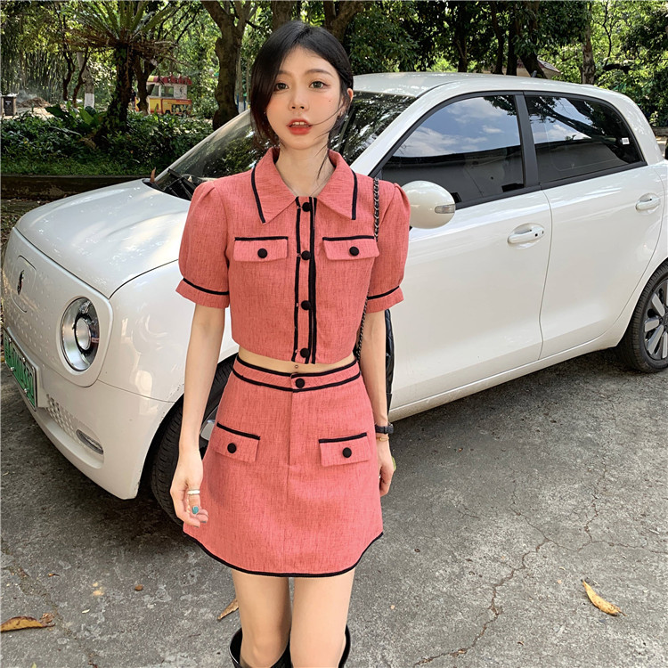 Real price and thin style short fashion suit