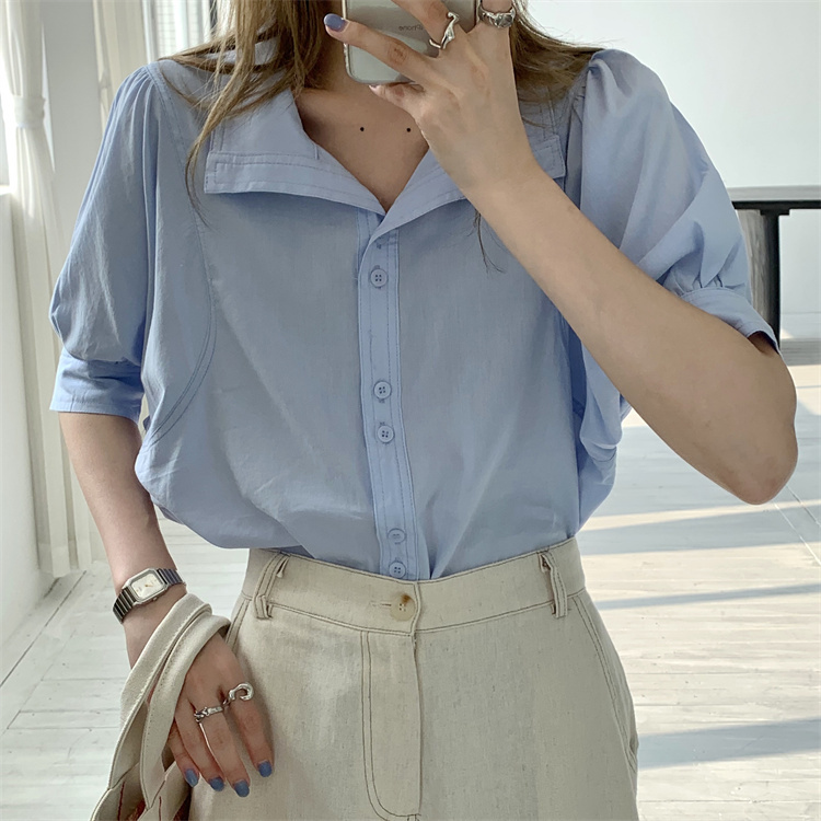 Real price loose short sleeve shirt