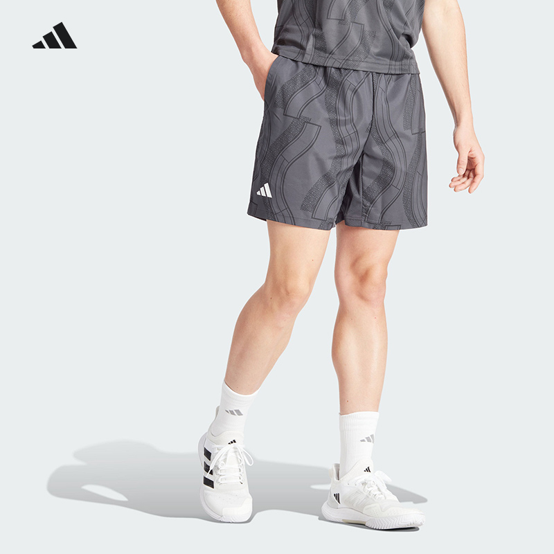 Adidas阿迪达斯网球服24新款法网球星同款运动短裤T恤快干IP1884 运动/瑜伽/健身/球迷用品 网球服 原图主图