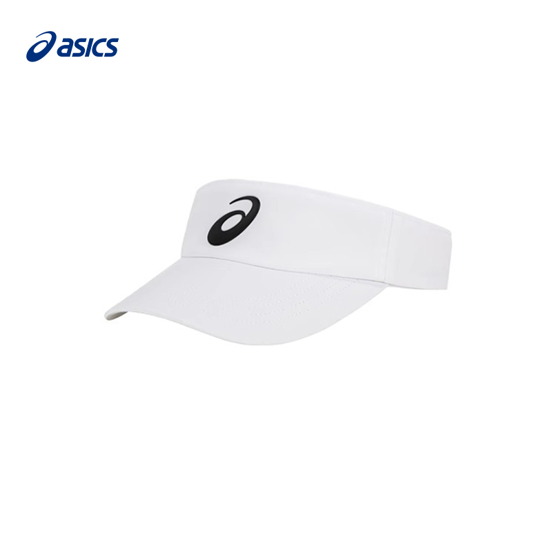 Asics亚瑟士网球帽无顶运动帽遮阳空顶男女儿童防晒帽子3043A117