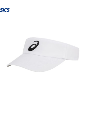 Asics亚瑟士网球帽无顶运动帽遮阳空顶男女儿童防晒帽子3043A117