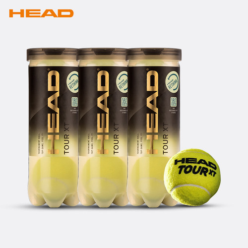 HEAD海德金罐网球正品tour XT/team比赛网球耐打训练球桶装3粒装-封面