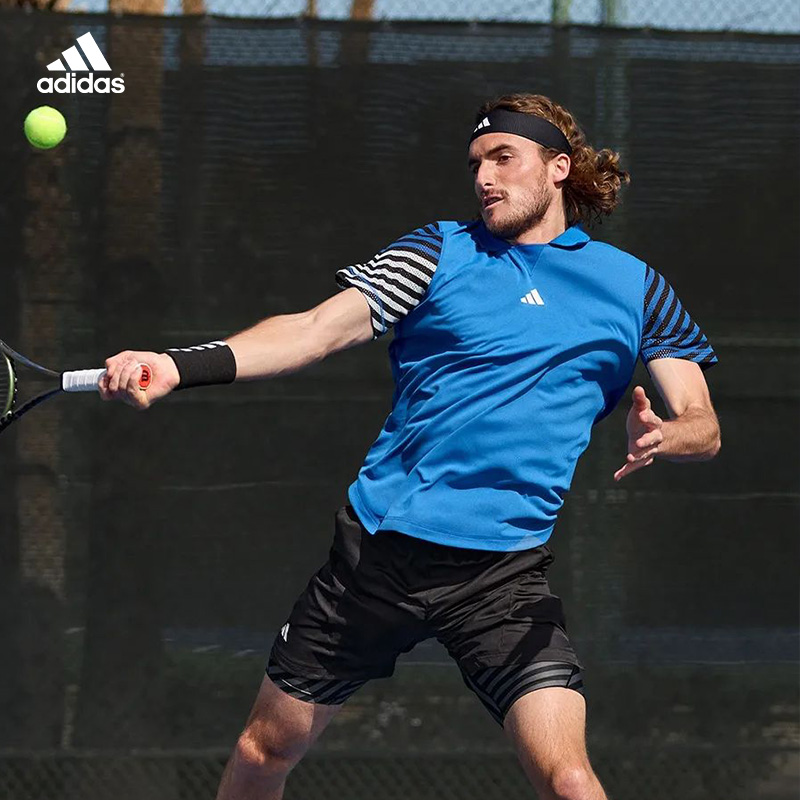 adidas网球POLO衫西西帕斯美网款