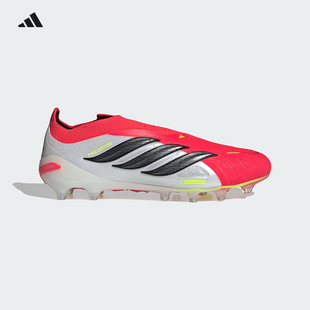 Adidas阿迪达斯猎鹰PREDATOR ELITE高端AG钉无鞋带足球鞋男JR7838