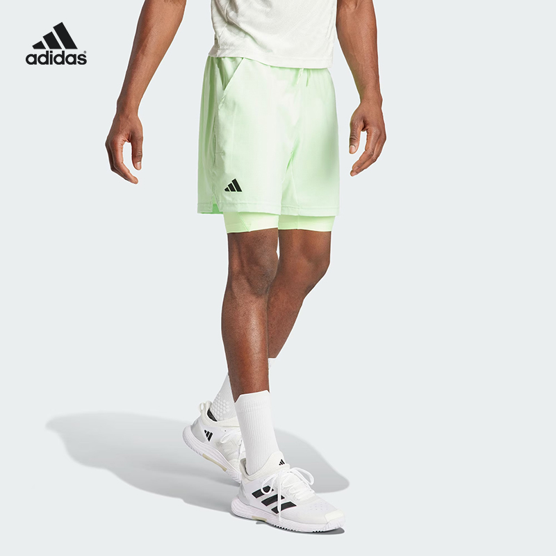 Adidas阿迪达斯网球短裤西西帕斯24年澳网球服短裤2件套IL7380