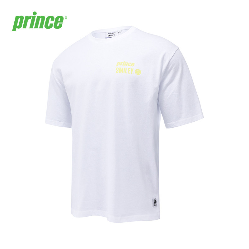 王子网球服新款PRINCE X SMILEY笑脸联名款男女同款圆领T恤上衣,运动/瑜伽/健身/球迷用品,网球上装,淘宝优惠券,粉丝福利购,淘宝优惠卷
