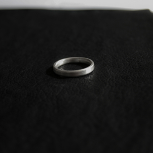 925银素《素圈儿》戒musa出品  情侣礼物戒指尾戒