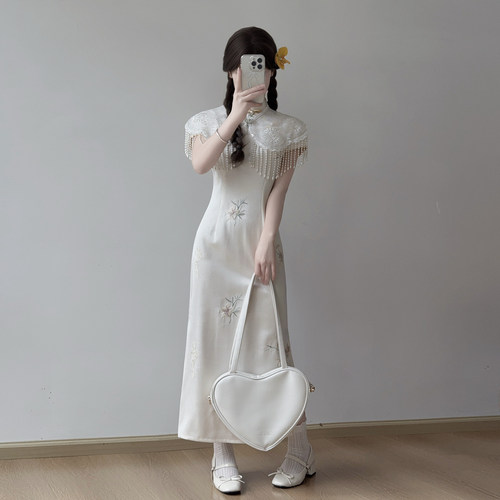 新中式改良旗袍小个子日常收腰女