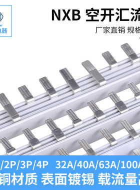 C45铜排紫铜 汇流排1P2P3P空气开关电工电气导流排接线端子断路器