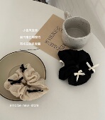 emo 法式 在巴黎 小香风气质发圈质感百搭时尚 头绳扎头大肠圈