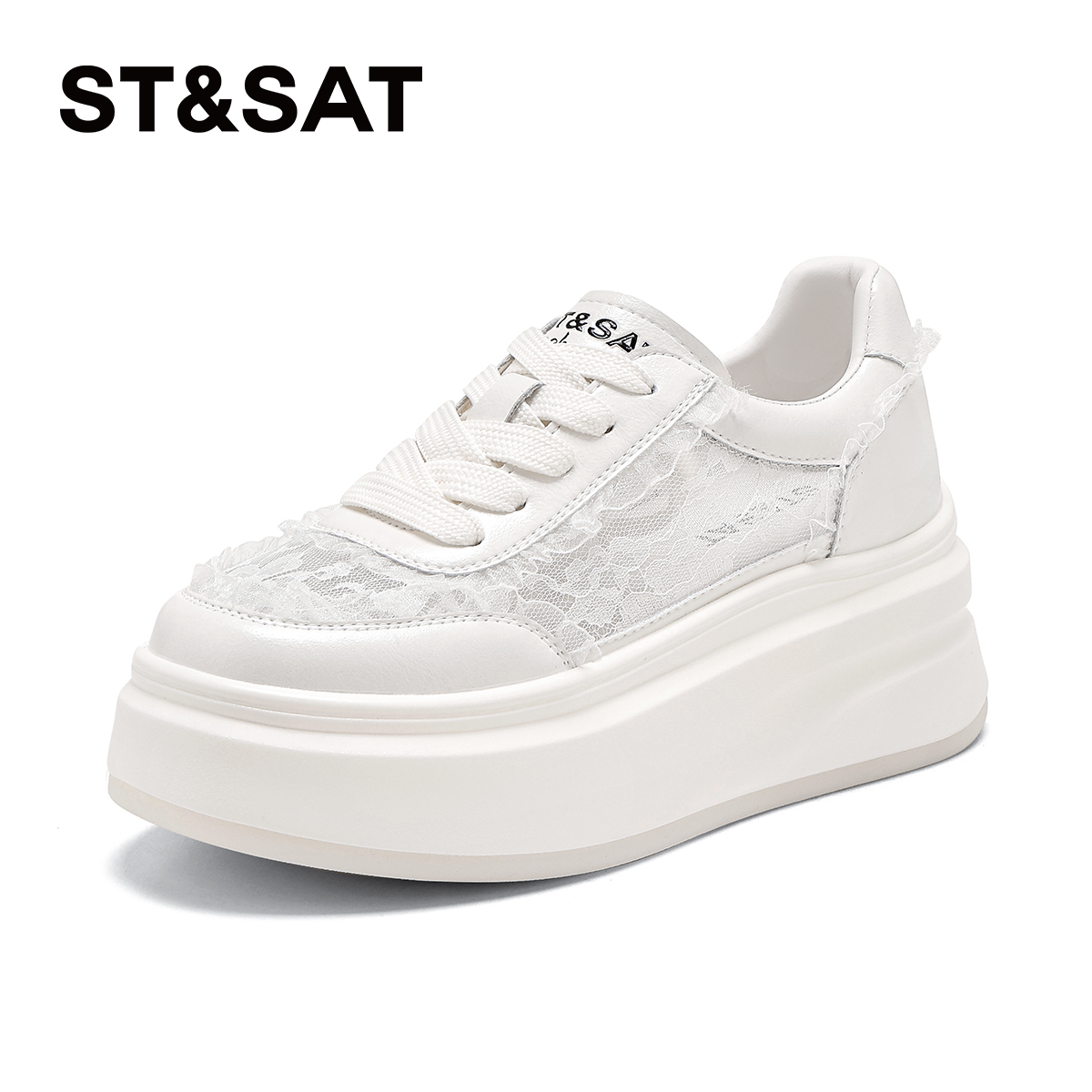 星期六厚底增高休闲小白鞋
