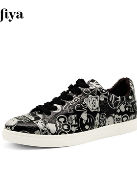 Safiya/索菲娅春秋牛皮休闲板鞋小白鞋厚底增高单鞋女SFC2115267T