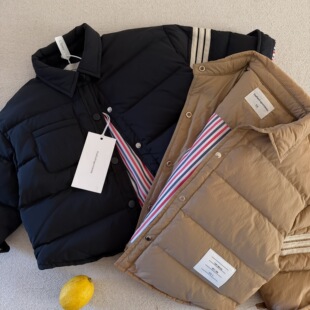 儿童羽绒服男白鸭绒2025冬季新款小童纯色棉服潮宝宝tb外套女保暖