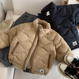 90白鸭绒儿童羽绒服男2025冬季款小童贴标开衫宝宝羽绒外套女保暖